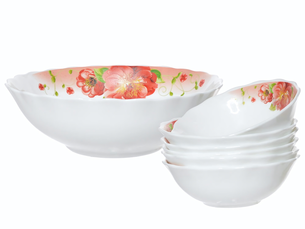 Набор салатников 7 предметов "Шиповник" (70759)