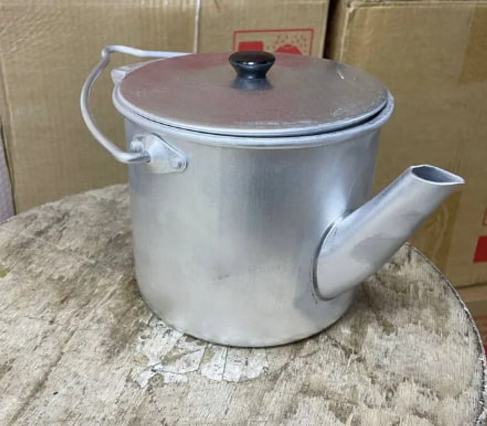 Чайник для плиты (газовой и электрической) 1,7 л алюминиевый травленный