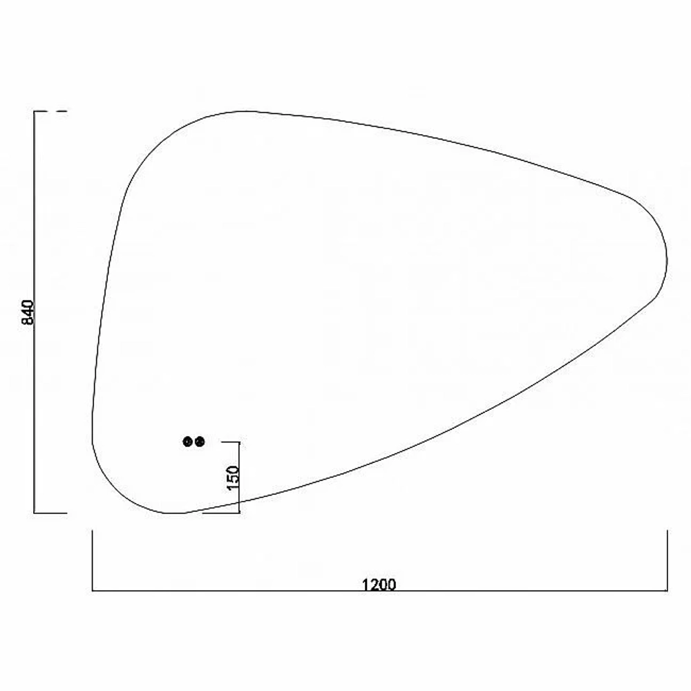 Зеркало Orans 120 BC-4060-1200R/L