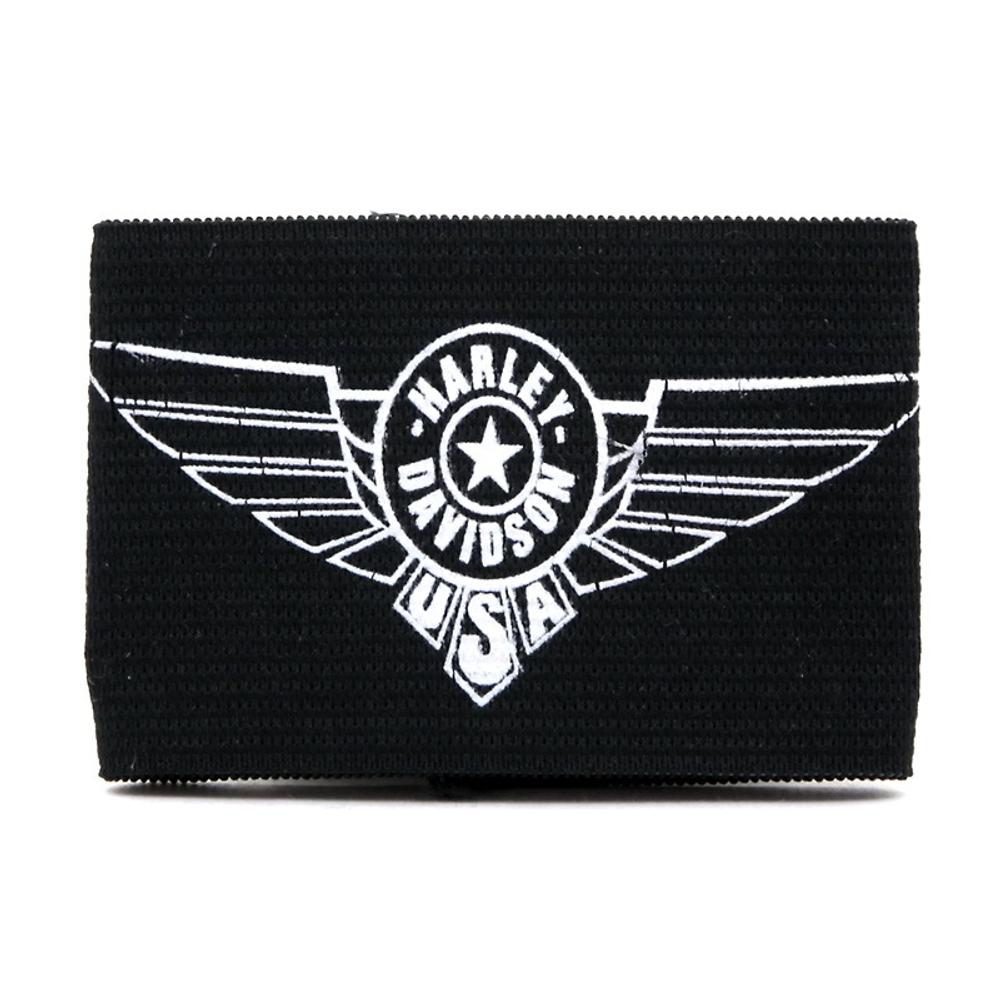 Напульсник Harley Davidson ( ч/б логотип )