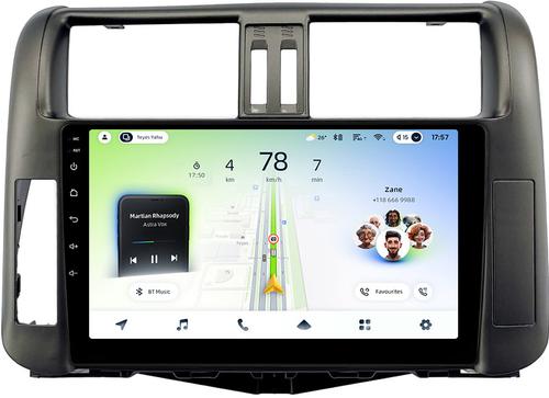 Магнитола для Toyota Land Cruiser Prado 150 2009-2013 (рамка графит) - Teyes CC4L монитор 9" IPS, Android 14, Быстрая, Snapdragon 662, CarPlay, 4G SIM-слот