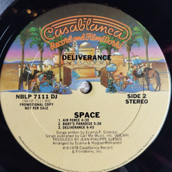 Винтажная виниловая пластинка LP Space Deliverance (USA 1978) (Promo) Running In The City