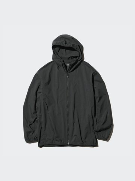 UNIQLO Парка с защитой от ультрафиолета, черный