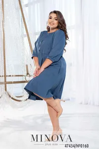 Платье 0160-джинс Minova