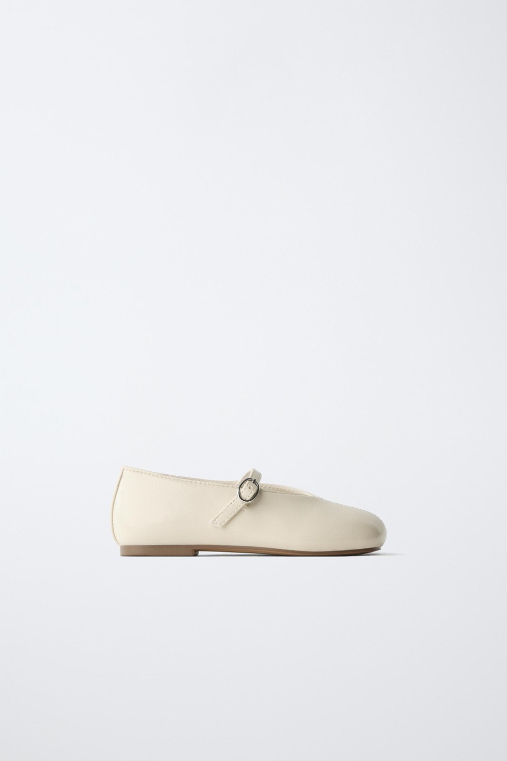 ZARA БАЗОВЫЕ БАЛЕТКИ, ЭКРЮ