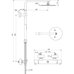 Душевая система Ideal Standard CERATHERM T125 A7589XG