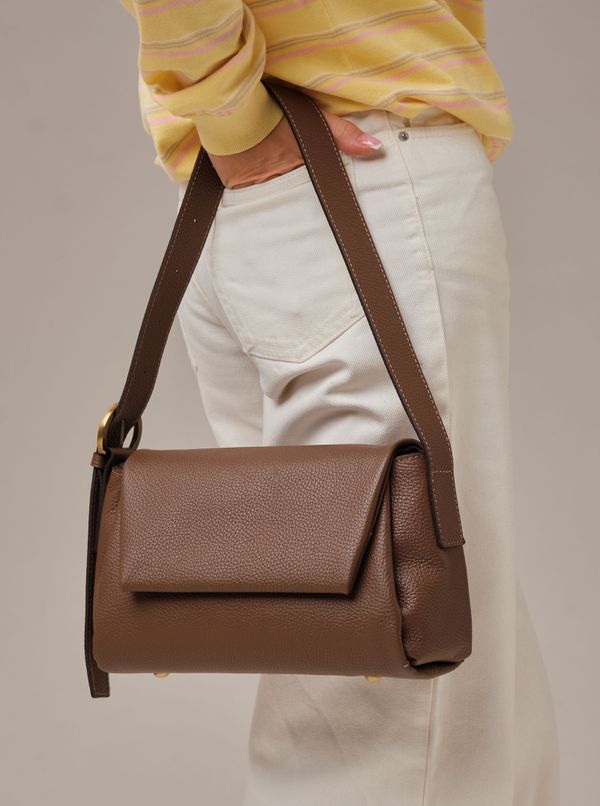 Кожаная сумка Nova DBR 31391 коричневый какао