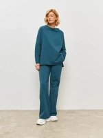 Штаны палаццо оверсайз изумруд