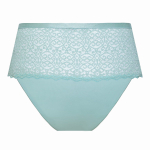 Высокие трусики Gaja с широким кружевным поясом (Размер: XXL) (Цвет: аквамариновый)