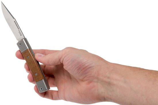 Складной нож Lion Steel "BestMan" L/BM1 CVN c клинком из стали Böhler M390 Microclean®, рукоять микарта