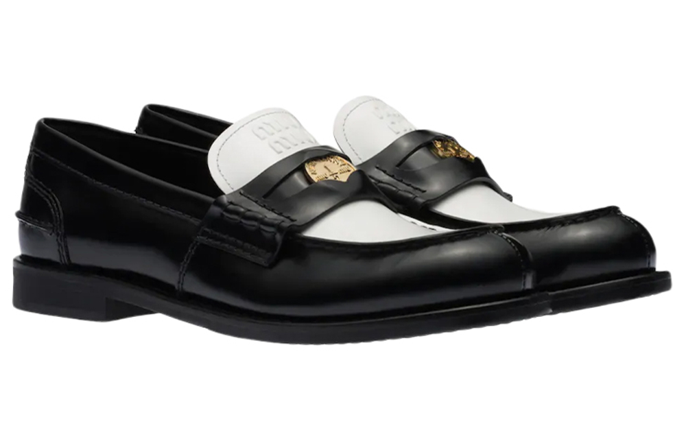 MIU MIU Leather Penny Loafers