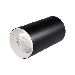 Светильник накладной SP-POLO-R85-1-15W Day White 40deg (Black, White Ring) (Arlight, IP20 Металл, 3 года) 022954