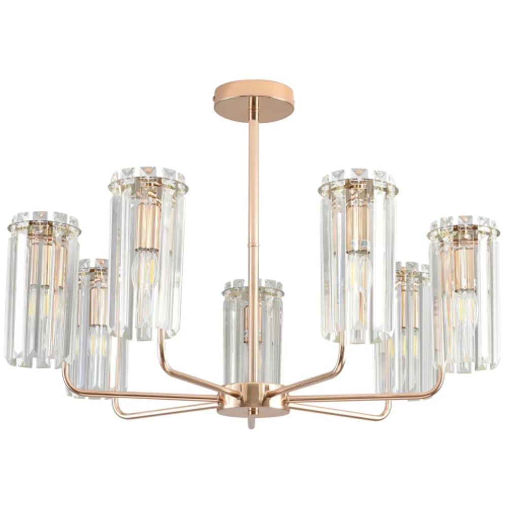 Люстра Rivoli   1064-307 7хЕ14 40 Вт хрусталь