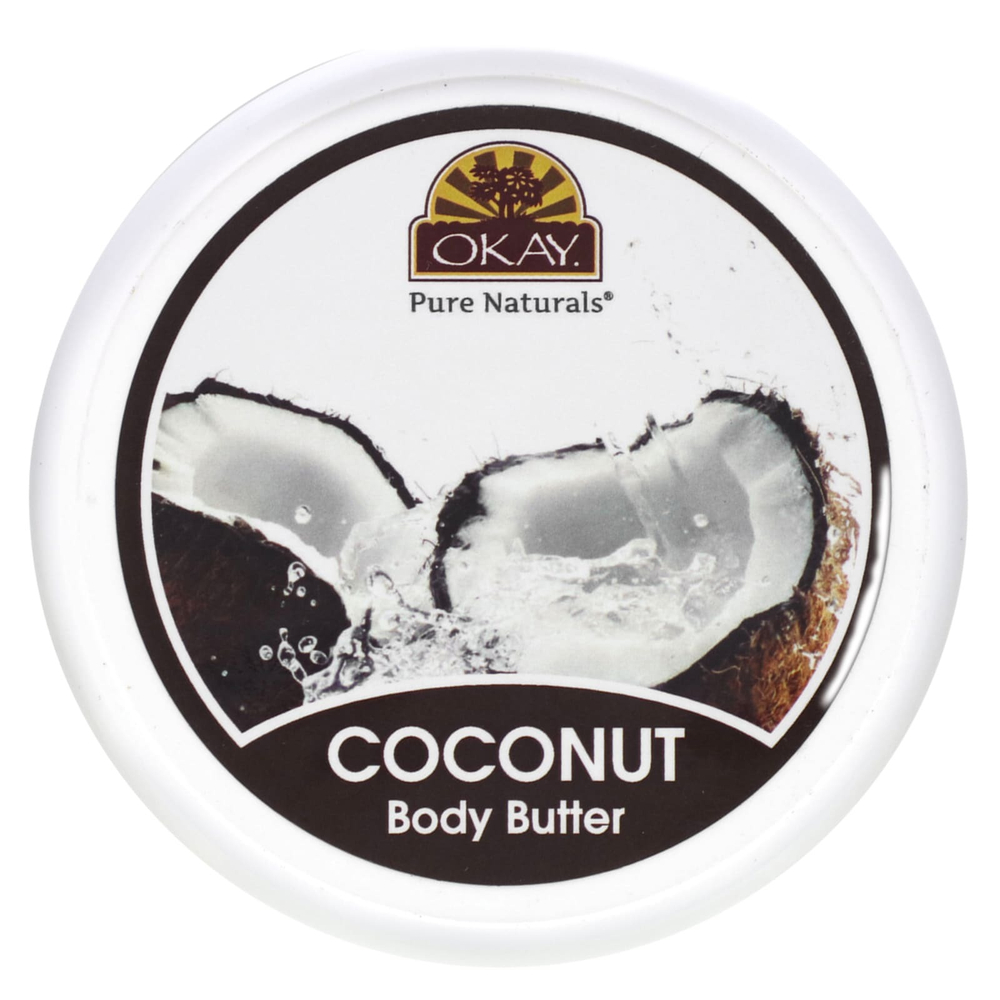 Okay Pure Naturals, Натуральный кокос, масло для тела, 198 г (7 унций)