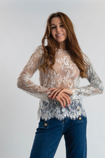 Кружевной лонгслив