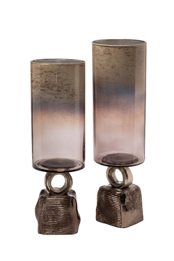 Ваза декоративная 13х53см Garda Decor на металлическом основании