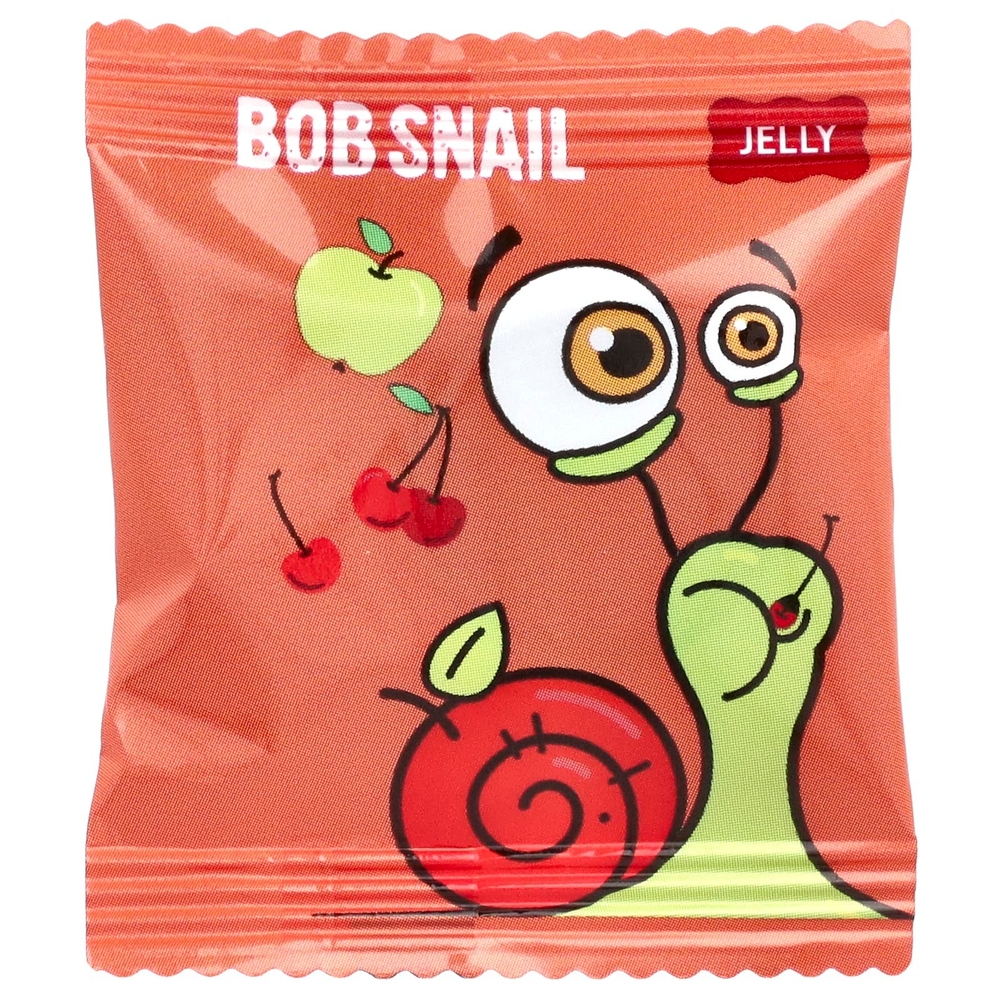 Bob Snail, фруктовое желе, яблоко и вишня, 10 шт., 90 г