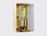 Настенный светильник TR5157 GD/CL золото/прозрачный E14/1 max 40W 210*130*100