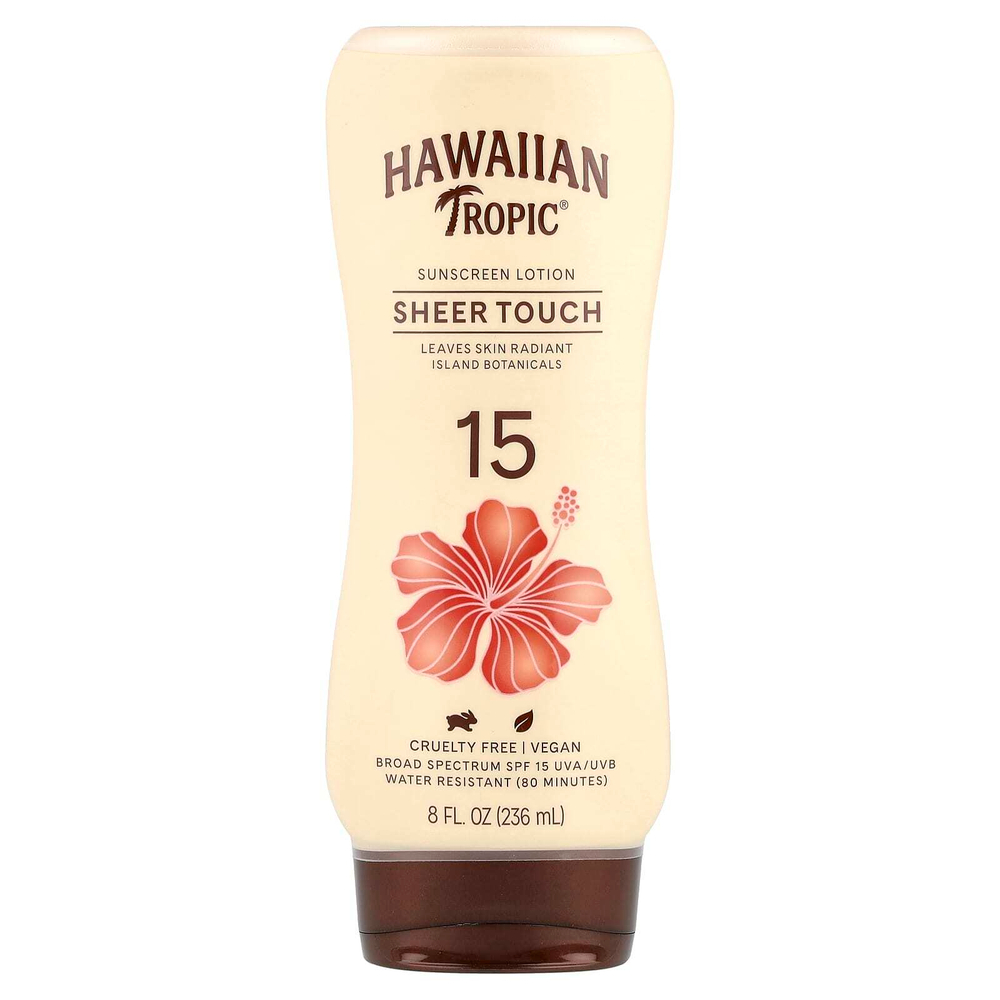 Hawaiian Tropic, Sheer Touch, солнцезащитный лосьон, SPF 15, 236 мл (8 жидк. Унций)