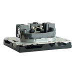 Розетка телевизионная 1-местная (механизм), STEKKER, 75 Ом, 5-862МГц, серия Эмили, RST00-5108-05, черный уголь, soft touch 49849