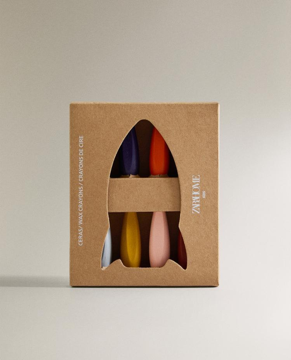 ZARA HOME ВОСКОВЫЕ КАРАНДАШИ В ФОРМЕ РАКЕТЫ (НАБОР 8 ШТ), РАЗНОЦВЕТНЫЙ