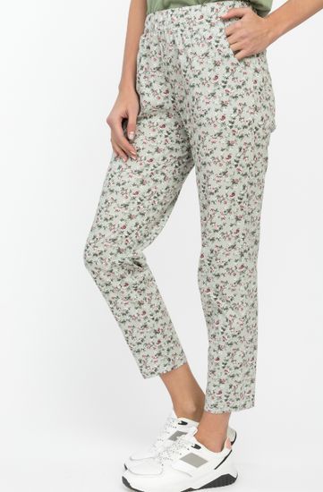 Брюки женские укороченные Лори B0260-F72 оливковые