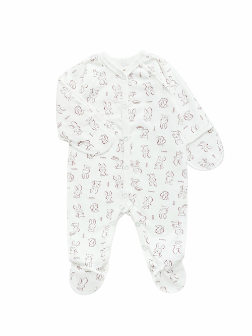 Утепленный комбинезон Sleep Зайчики (56,62)