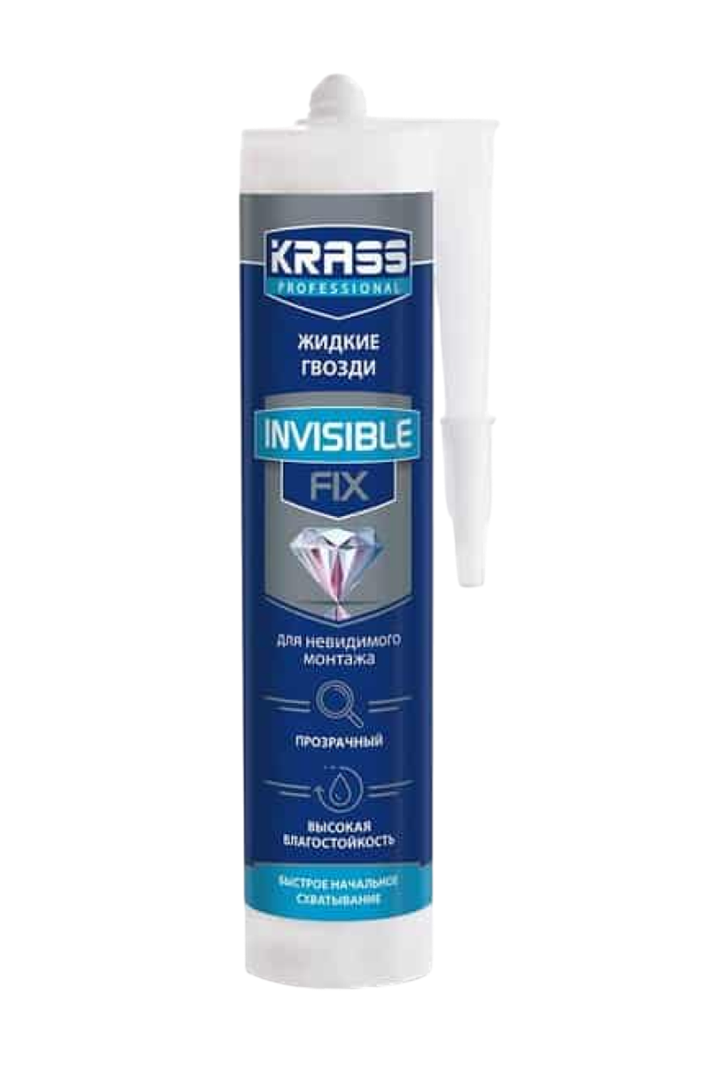 Клей KRASS ЖГ Invisiblefix для невидимого монтажа, 300 мл