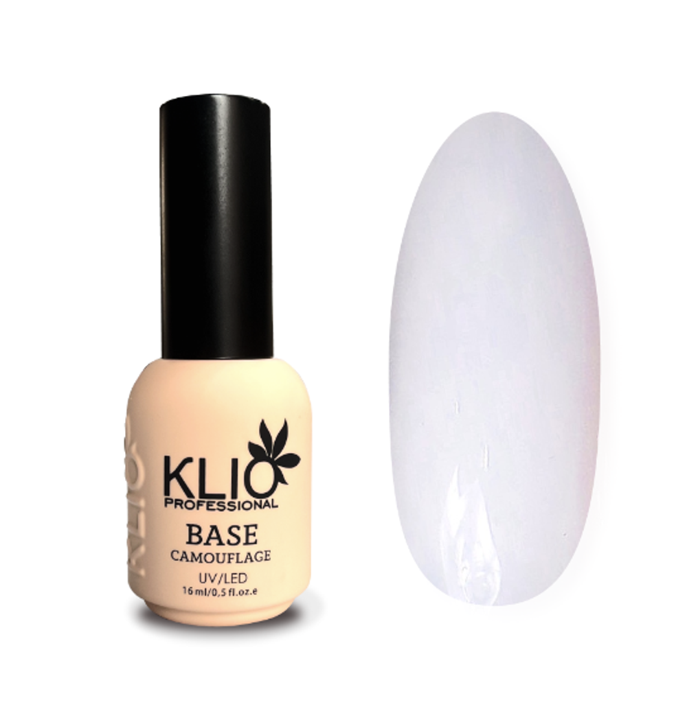 Klio Base Natural White - Камуфлирующая база Молочный, 16мл