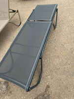 Шезлонг-лежак металлический Theumbrela Semsiye Evi Ankara, антрацит