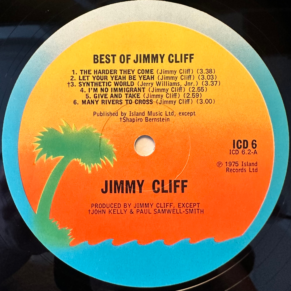Jimmy Cliff - The Best Of Jimmy Cliff 2LP (Англия 1975г.)