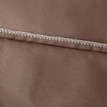 Комплект постельного белья Однотонный Сатин Премиум широкий кант OCPK030