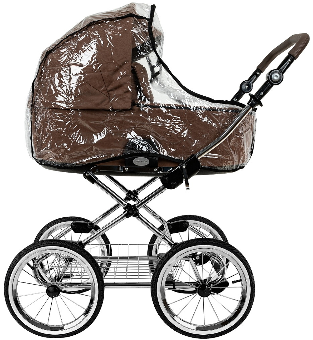 Детская коляска Roan Bass Next Classic d14 2.0 2 в 1 BSNC/91/2 Mocha Mousse/Black/руч.Cappuccino