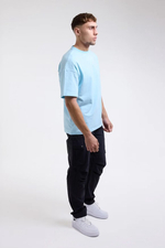 Футболка BOXRAW Lineal Oversized голубая