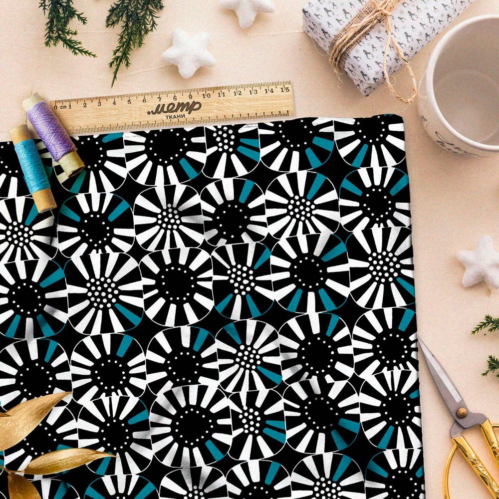 Ткань Барби футуристический шик