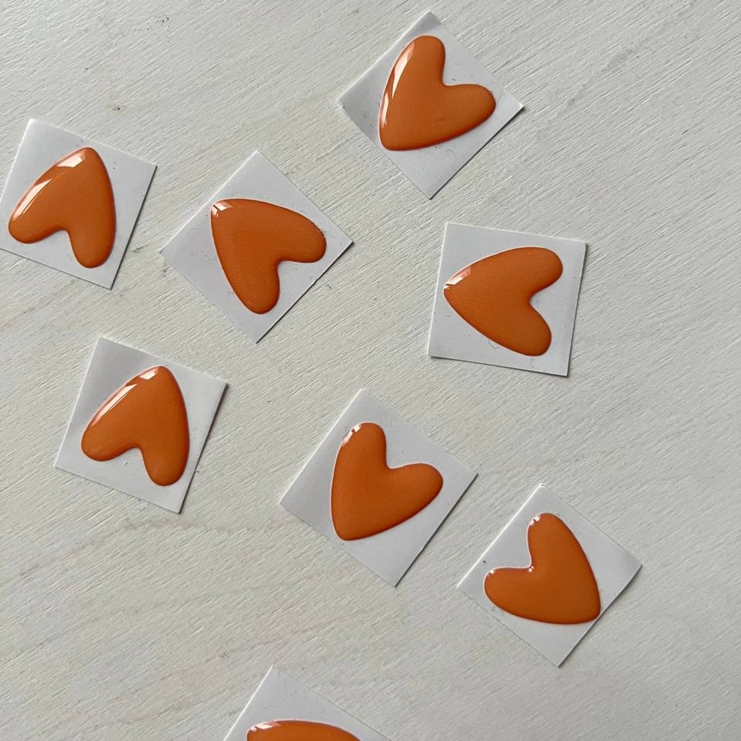 Сердца оранжевые опт ( 70шт)