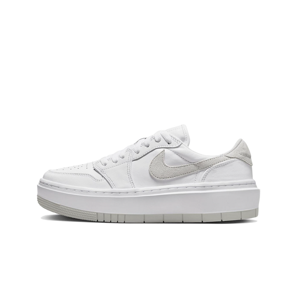 alt="Air Jordan 1 Elevate Low WMNS White Neutral Grey DH7004-110 женские кроссовки белые на платформе вид сбоку на белом фоне"