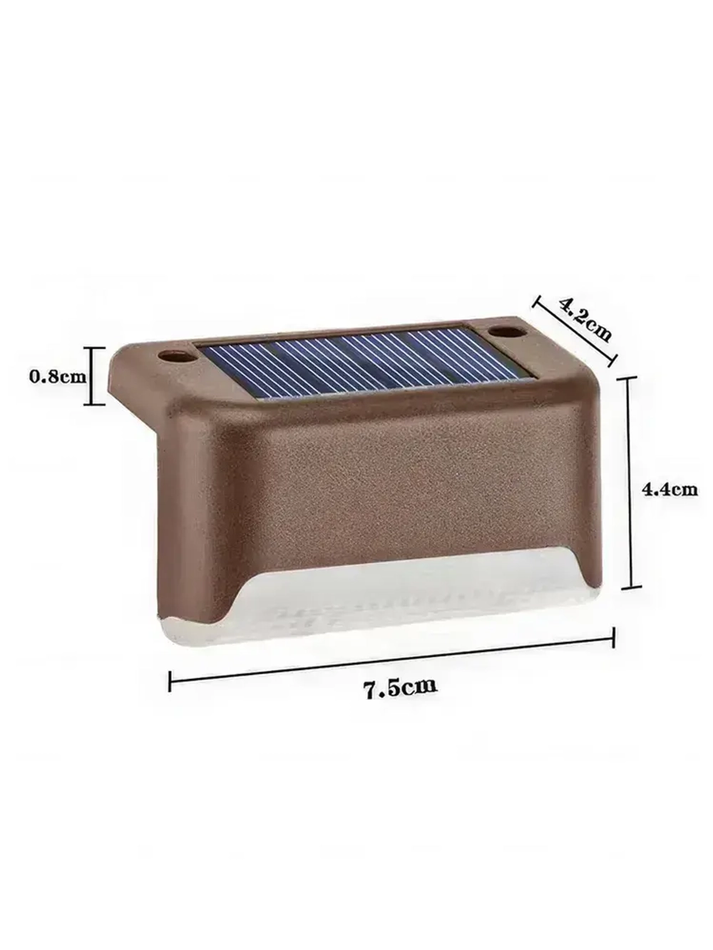 Уличные светильники на солнечной батареи 16 штук, коричневый