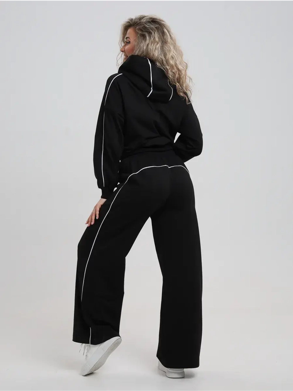 Костюм спортивный летний с брюками палаццо