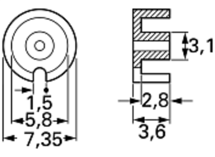PS 7.35 x 3.6 N22 Сердечник B65933A0000X022