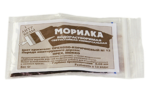 Морилка д/ дер. сух. водорастворимая "Дуб" 10гр/200шт