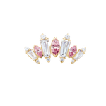 Iris tops with colored gems