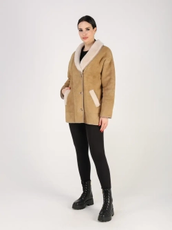 Дубленка зимняя натуральная оверсайз