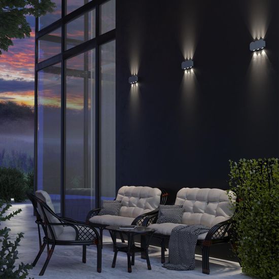 358560 STREET NT21 374 темно-серый Ландшафтный настенный светильник IP54 LED 4000K 6W 85-265V CALLE