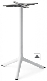 Стол ламинированный обеденный Scab Design Tripe, белый, черный мрамор Сахара