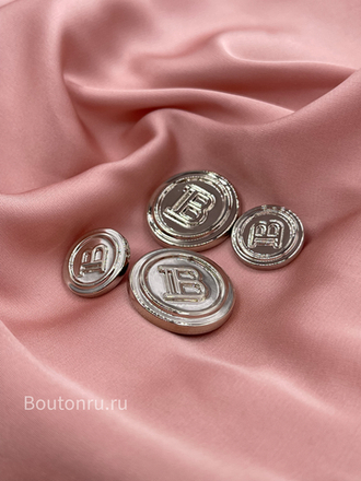 Пуговицы БМН серебро