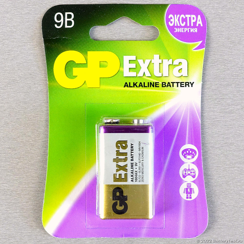 Батарейка Крона 6LR61 GP Extra 9V (блистер 1шт.)