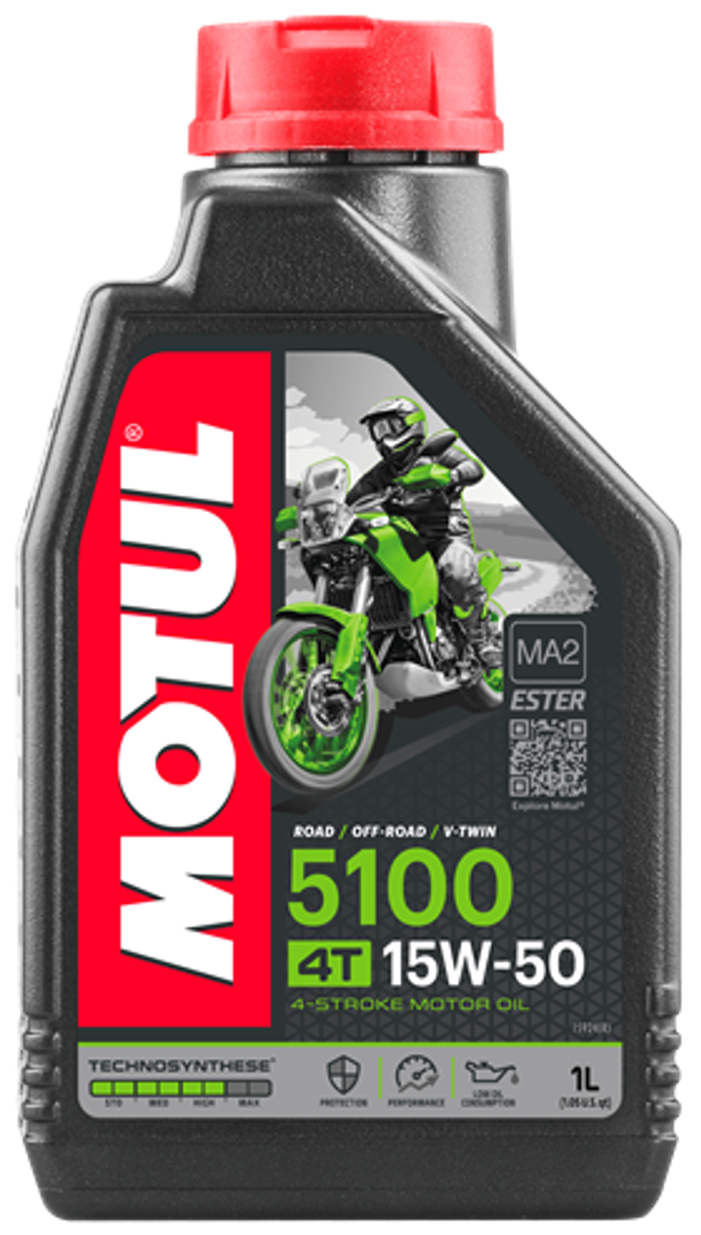 MOTUL 5100 4T 15W50 (1л) VN Technosynthese моторное масло (мото)