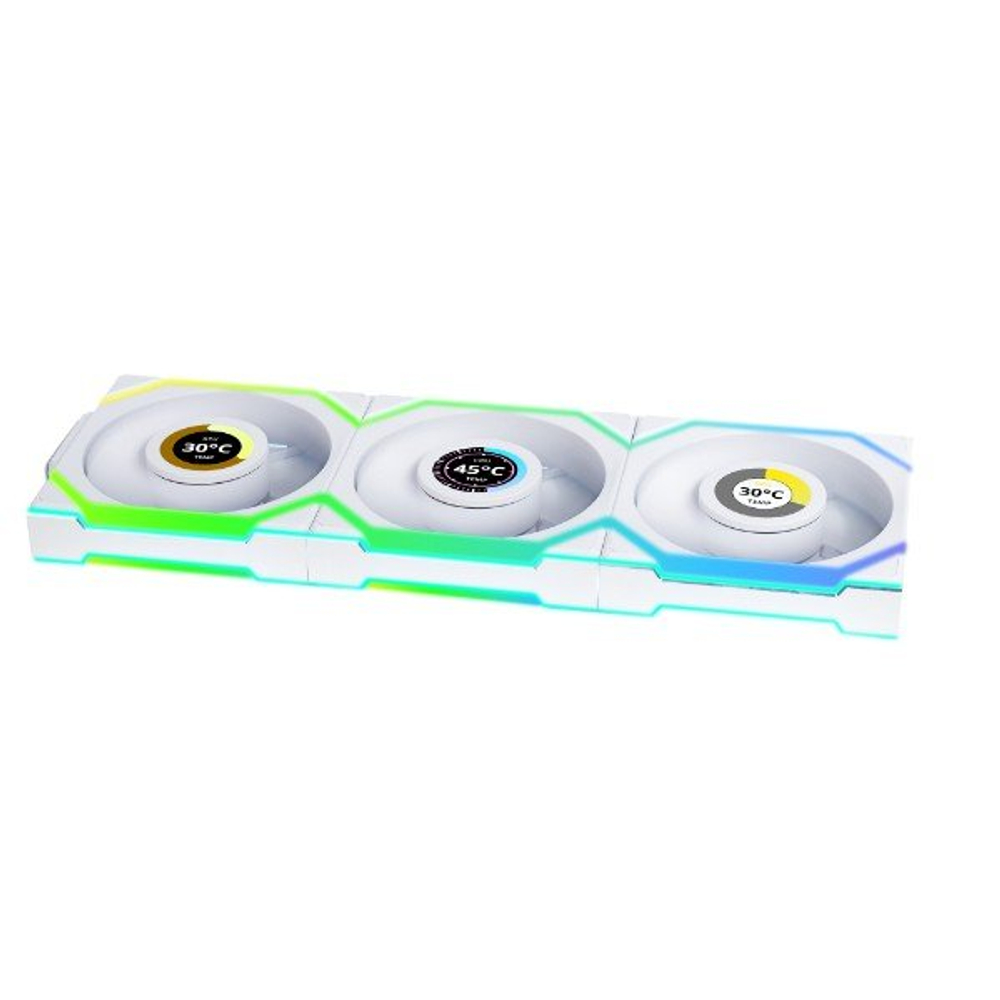 Вентилятор для корпуса Lian Li UNI FAN SL WIRELESS LCD 3x120mm White G99.12SLLCD1W3W.00