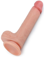 Телесный фаллоимитатор 8 Dual-Layered Silicone Nature Cock - 20,5 см. (Цвет: телесный)